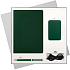 Подарочный набор Spark, зеленый (ежедневник, ручка, аккумулятор) - Фото 1