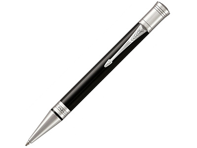 Ручка шариковая Duofold Classic International (Черный, серебристый)
