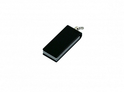 USB 2.0- флешка мини на 8 Гб с мини чипом в цветном корпусе (Черный)