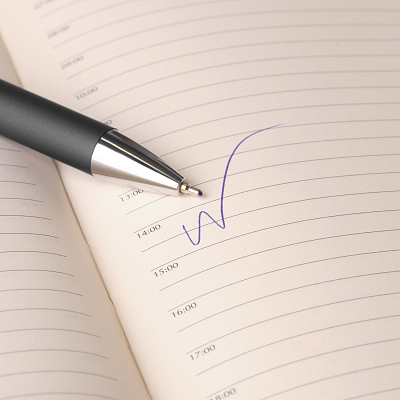 Шариковая ручка Легато (Legato), серая