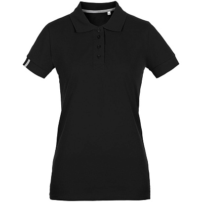Рубашка поло женская Virma Premium Lady, черная (Черный)