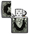 Зажигалка ZIPPO Heart Design с покрытием Iron Stone, латунь/сталь, серая, 38x13x57 мм - Фото 4