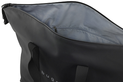 Сумка дорожная BUGATTI Rina, чёрная, переработанный полиуретан, 70х25х28 см, 35 л