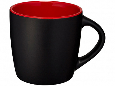 Керамическая чашка Riviera (Черный/красный)