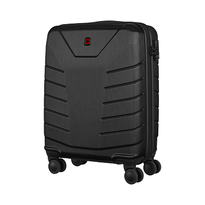 Чемодан WENGER Pegasus, чёрный, поликарбонат+АБС-пластик, малый, 40х54х20 см, 39 л (Черный)