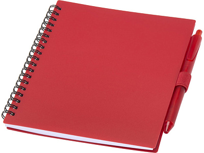 Набор из блокнота и пластиковой шариковой ручки Niove (Красный)