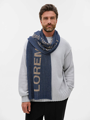 Шарф на заказ InRib Grand, XXXL, полушерсть