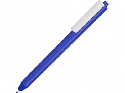 Ручка пластиковая шариковая Pigra P03 (Синий/белый)