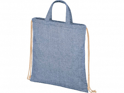 Сумка-рюкзак Pheebs из переработанного хлопка, 210 г/м² (Синий)