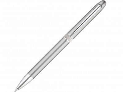 Шариковая ручка с зажимом из металла LENA (Серебристый матовый)