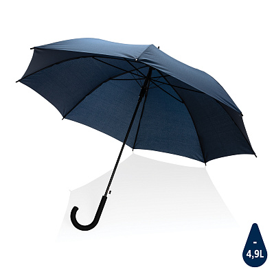 Автоматический зонт-трость Impact из RPET AWARE™, d103 см  (Темно-синий;)