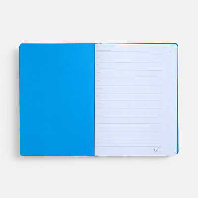 Ежедневник Peel, недатированный, голубой