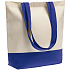 Сумка для покупок на молнии Shopaholic Zip, неокрашенная с синим - Фото 1