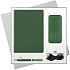 Подарочный набор Tweed, зеленый (ежедневник, ручка, аккумулятор) - Фото 1