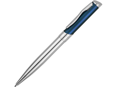 Ручка металлическая шариковая Глазго (Серебристый/синий)