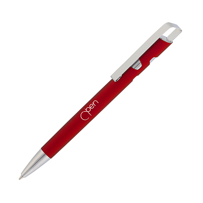 Ручка шариковая "Arni", синий металлик#, бордовый