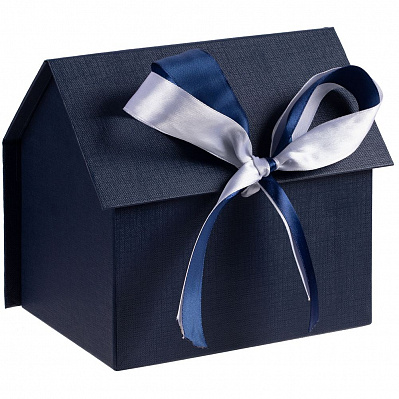 Коробка с лентами Homelike, синяя (Синий)