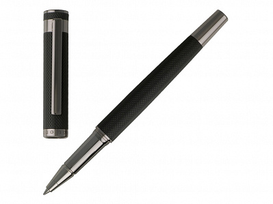 Ручка-роллер Caption (Черный/графит)