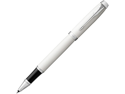 Ручка роллер Parker IM (Белый, черный, серебристый)