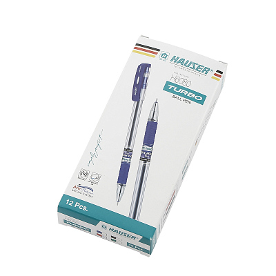 Шариковая ручка Hauser Turbo, пластик, цвет черный