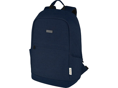 Противокражный рюкзак Joey для ноутбука 15,6 из переработанного брезента (Темно-синий)