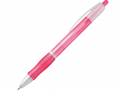 Шариковая ручка с противоскользящим покрытием SLIM (Светло-розовый)