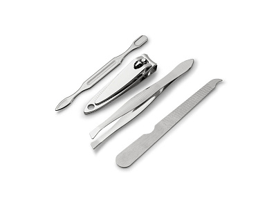 Маникюрный набор LOPEZ (Серебристый/прозрачный)