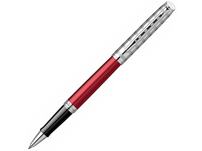 Ручка роллер Hemisphere French riviera Deluxe (Красный, черный, серебристый)