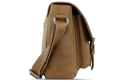 Сумка женская KLONDIKE GOLD «Amber», натуральная кожа в коньячном цвете, 27,5 х 19 х 10 см