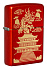 Зажигалка ZIPPO Eastern Design с покрытием Metallic Red, латунь/сталь, красная, 38x13x57 мм - Фото 1