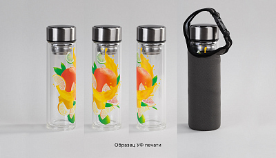 Заварочный термос "Остин" 320 мл в чехле, черный