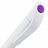 Ручка шариковая Grip, белая с фиолетовым - Фото 4