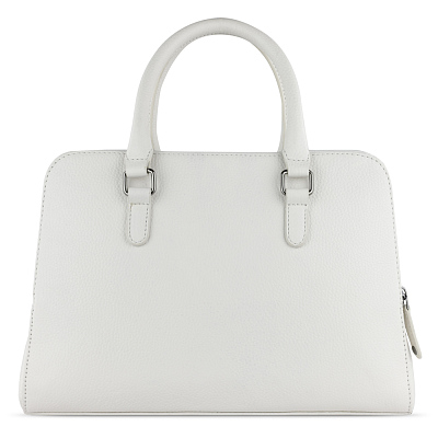 Сумка женская BUGATTI Elsa, белая, воловья кожа/полиэстер, 32х13х22 см