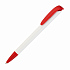 Ручка шариковая JONA, белый с красным - Фото 1