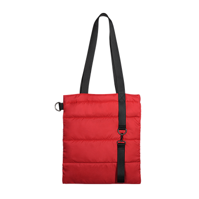 Шоппер Superbag Bubble, с магнитной кнопкой (красный с черным)