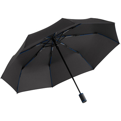 Зонт складной AOC Mini с цветными спицами  (Темно-синий)