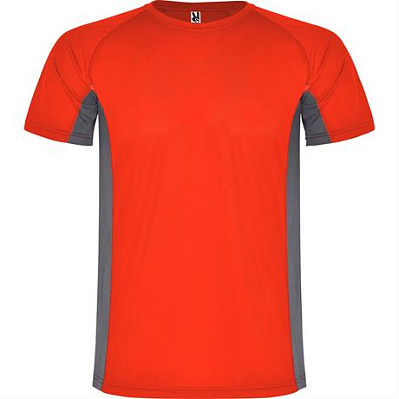 Спортивная футболка SHANGHAI мужская, КРАСНЫЙ/ТЕМНЫЙ ГРАФИТ S (Красный/Темный графит)