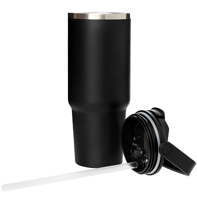 Термокружка вакуумная Montana, черный