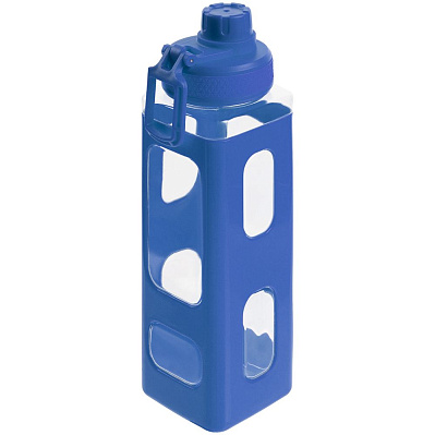 Бутылка для воды Square Fair, синяя (Синий)