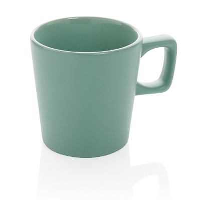 Керамическая кружка для кофе Modern (Зеленый;)