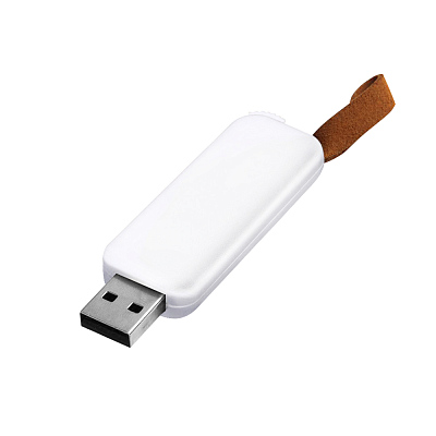 Флешка Gear Soft 32 Гб в футляре, белая