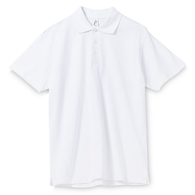Рубашка поло мужская Spring 210, белая (Белый)