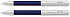 Набор FranklinCovey Greenwich: шариковая ручка и карандаш 0.9мм. Цвет - синий + хромовый. - Фото 1