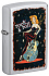 Зажигалка ZIPPO Cool Chick с покрытием Satin Chrome, латунь/сталь, серебристая, 38x13x57 мм - Фото 1