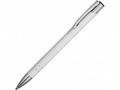 Ручка металлическая шариковая Cork (Белый/серебристый)
