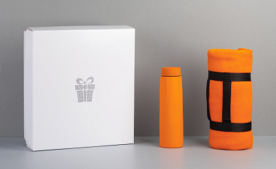 Набор подарочный "Тандем", оранжевый