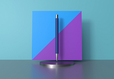 Ручка шариковая "Aurora", покрытие soft touch, темно-синий