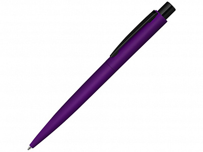 Ручка шариковая металлическая Lumos M soft-touch (Фиолетовый/черный)