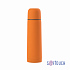 Термос "Крит" 500 мл, покрытие soft touch, оранжевый - Фото 1