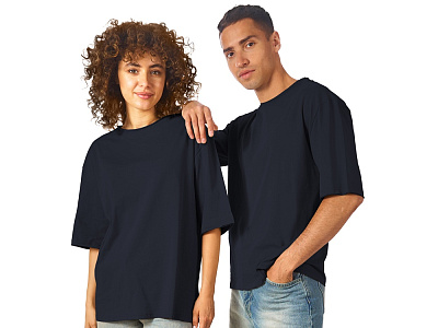 Футболка оверсайз Liyon унисекс (Тёмно-синий)